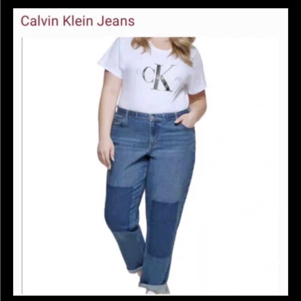 Calvin Klein Blue Straight Leg Jeans size 16